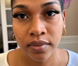 Proper cluster lash care can help maintain volume, beauty, and longer-lasting results. Woman with long-lasting cluster lashes following proper cluster lash aftercare routine